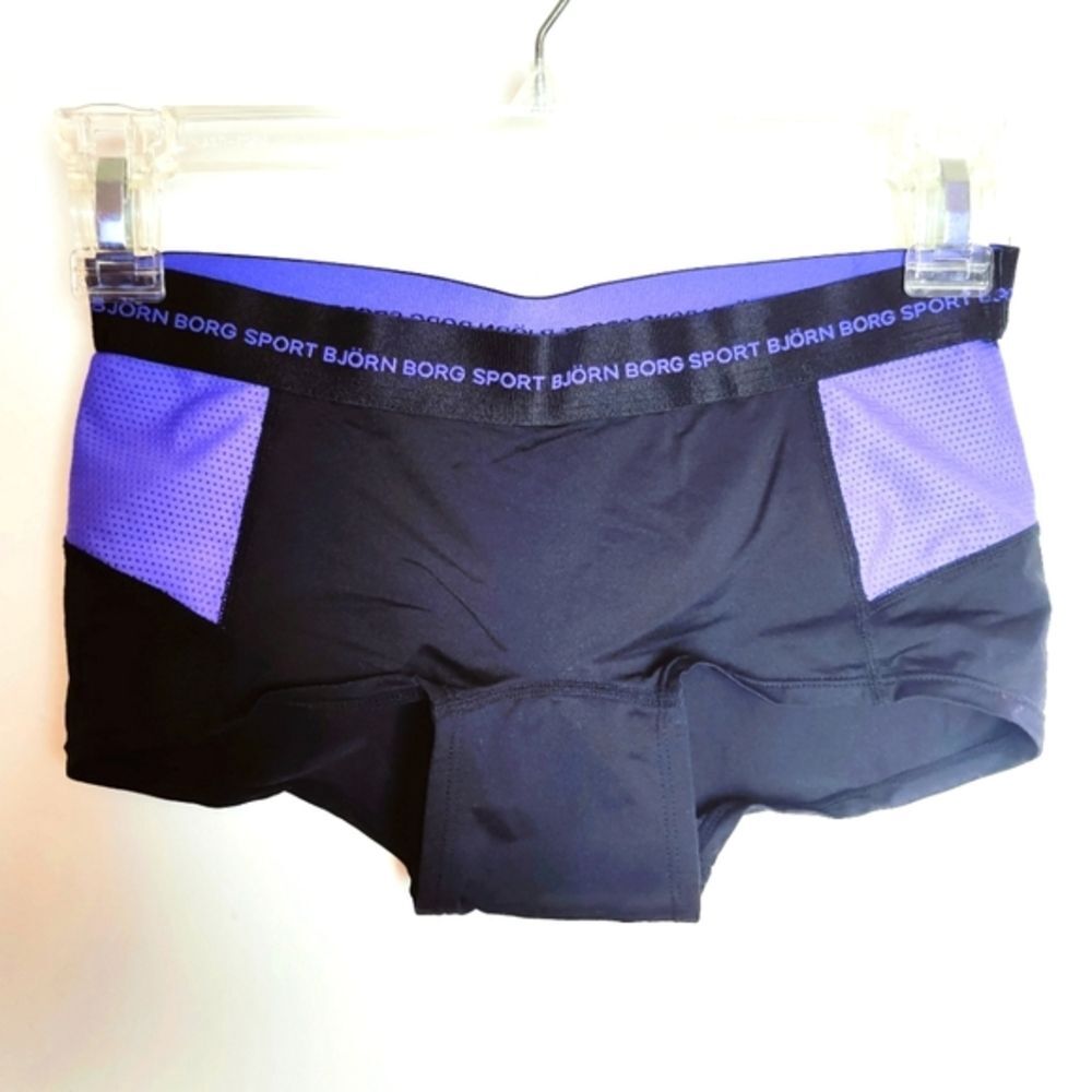 Bjorn Borg Core Logo Sports Tennis Yoga Minishorts, Size XS